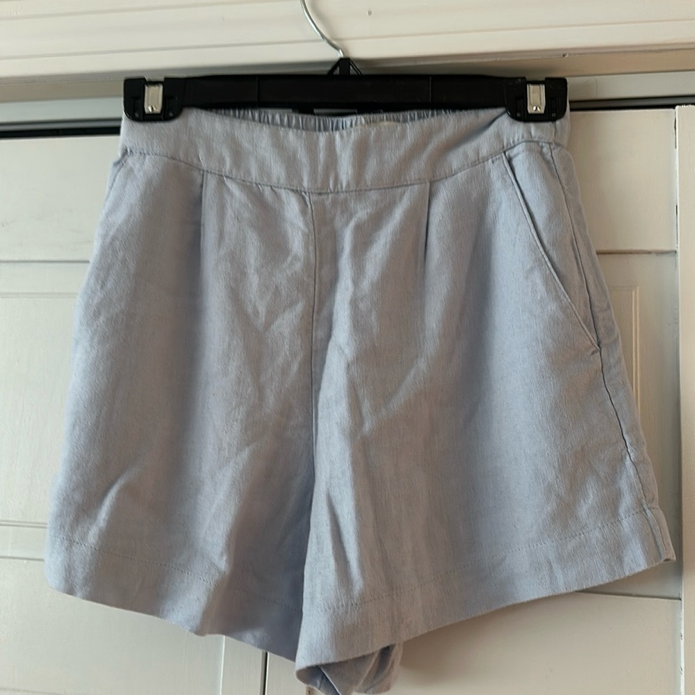 Abercrombie High Waist Pale Blue XS Shorts NWT